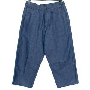NWT Levis Jeans Line 8 Wide Crop Baggy Skater 90s Streetwear Barrel Blue 32x22